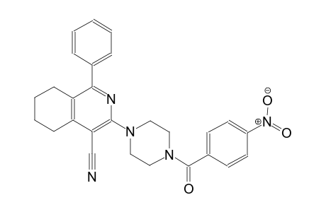 4-isoquinolinecarbonitrile, 5,6,7,8-tetrahydro-3-[4-(4-nitrobenzoyl)-1-piperazinyl]-1-phenyl-
