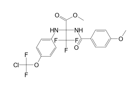 2-[4-[chloro(difluoro)methoxy]anilino]-3,3,3-trifluoro-2-(p-anisoylamino)propionic acid methyl ester