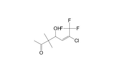 5-Hepten-2-one, 6-chloro-7,7,7-trifluoro-4-hydroxy-3,3-dimethyl-