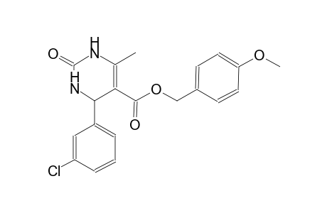 5-pyrimidinecarboxylic acid, 4-(3-chlorophenyl)-1,2,3,4-tetrahydro-6-methyl-2-oxo-, (4-methoxyphenyl)methyl ester