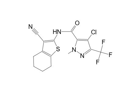 4-chloro-N-(3-cyano-4,5,6,7-tetrahydro-1-benzothien-2-yl)-1-methyl-3-(trifluoromethyl)-1H-pyrazole-5-carboxamide