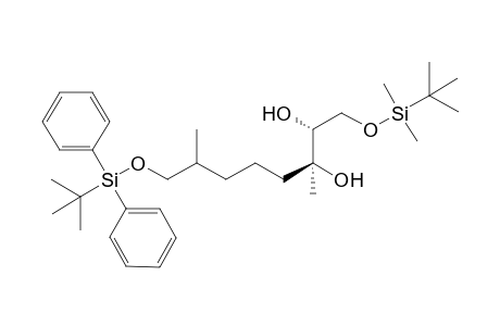 (2R*,3S*)-1-(tert-Butyldmethylsiloxy)-8-(tert-butyldiphenylsiloxy)-3,7-dimethyloctane-2,3-diol