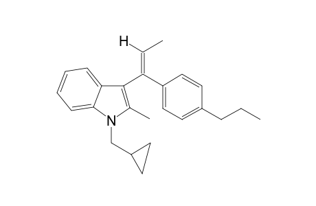 2-Methyl-1-cyclopropylmethyl-3-(1-(4-propylphenyl)-1-propen-1-yl)1H-indole II