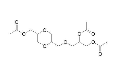 3-((5-(acetoxymethyl)-1,4-dioxan-2-yl)methoxy)propane-1,2-diyl diacetate