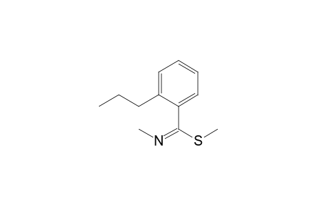 Methyl N-methyl-2-propylbenzenecarbimidothioate