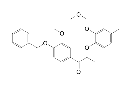 1-Propanone, 2-[2-(methoxymethoxy)-4-methylphenoxy]-1-[3-methoxy-4-(phenylmethoxy) phenyl]-