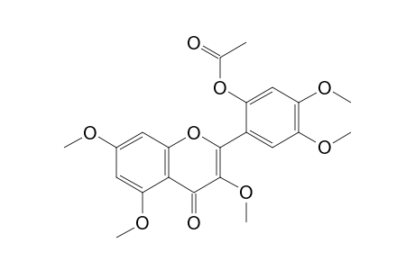 4H-1-Benzopyran-4-one, 2-[2-(acetyloxy)-4,5-dimethoxyphenyl]-3,5,7-trimethoxy-