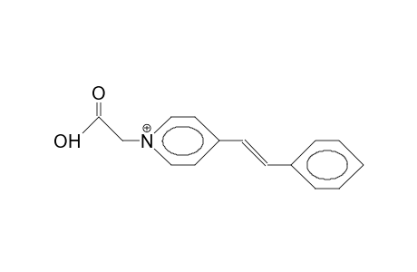 (E)-N-Carboxymethyl-4-styryl-pyridinium cation