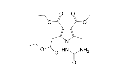 2-Ethoxycarbonylmethyl-5-methyl-1-ureido-1H-pyrrole-3,4-dicarboxylic acid 3-ethyl ester 4-methyl ester