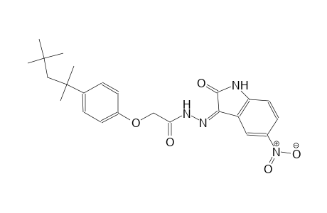 acetic acid, [4-(1,1,3,3-tetramethylbutyl)phenoxy]-, 2-[(3Z)-1,2-dihydro-5-nitro-2-oxo-3H-indol-3-ylidene]hydrazide