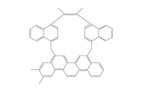 syn-1,2,20,21-Tetramethyl[1.1](5,8)piceno[2](1,4)naphthalenophan-1-ene