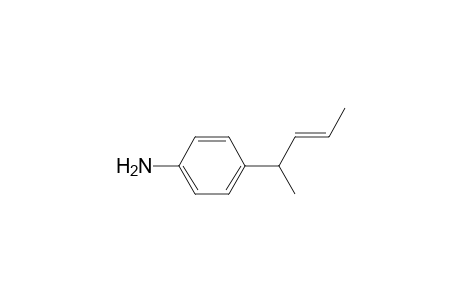 4-[(E)-1-methylbut-2-enyl]aniline