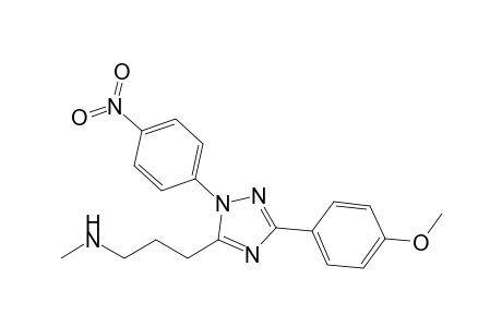 3-(4-Methoxyphenyl)-1-(4-nitrophenyl)-5-[N-(3-methylamino)propyl]1,2,4-triazole