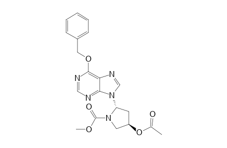 6-Benzyloxy-9-[(2S,4R)-4-acetoxy-N-(methoxycarbonyl)-2-pyrrolidinyl]purine