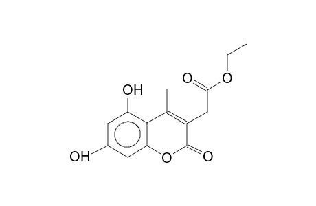 3-Ethoxycarbonylmethyl-5,7-dihydroxy-4-methyl-coumarin