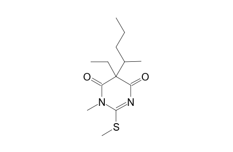 N,S-Dimethyl derivative of Thiopental