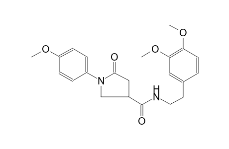 N-[2-(3,4-dimethoxyphenyl)ethyl]-1-(4-methoxyphenyl)-5-oxo-3-pyrrolidinecarboxamide