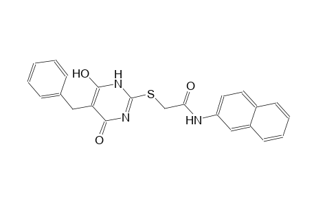 2-[(5-benzyl-6-hydroxy-4-oxo-1,4-dihydro-2-pyrimidinyl)sulfanyl]-N-(2-naphthyl)acetamide