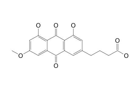3-(1,8-DIHYDROXY-6-METHOXY-9,10-ANTHRAQUINON-3-YL)-BUTYRIC-ACID