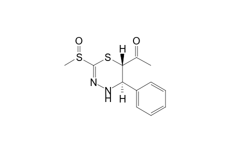 (5R,6S)-6-Acetyl-2-methylsulfinyl-5-phenyl-5,6-dihydro-4H-1,3,4-thiadiazine