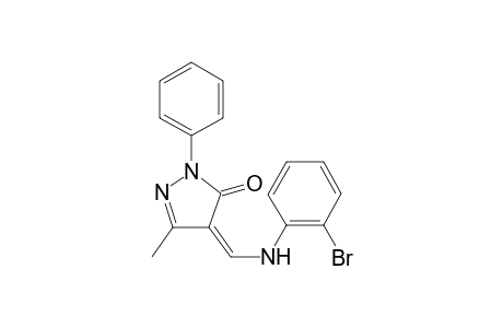 3H-pyrazol-3-one, 4-[[(2-bromophenyl)amino]methylene]-2,4-dihydro-5-methyl-2-phenyl-, (4Z)-