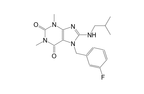 1H-purine-2,6-dione, 7-[(3-fluorophenyl)methyl]-3,7-dihydro-1,3-dimethyl-8-[(2-methylpropyl)amino]-