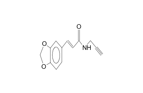 N-propargyl-3E-(3,4-methylenedioxyphenyl)acrylamide