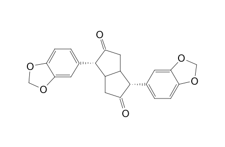 2,6-Bis[3,4-(methylenedioxy)phenyl]-3,7-dioxobicyclo[3.3.0]octane
