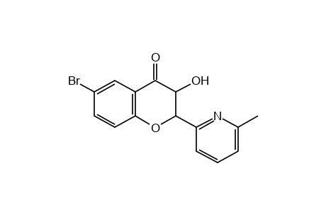 6-BROMO-3-HYDROXY-2-(6-METHYL-2-PYRIDYL)-4-CHROMANONE