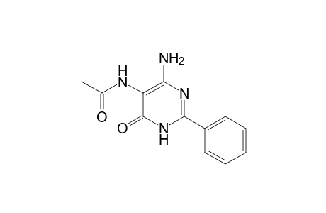 Acetamide, N-(4-amino-1,6-dihydro-6-oxo-2-phenyl-5-pyrimidinyl)-