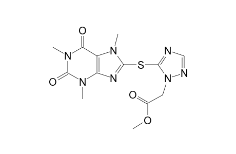Methyl {5-[(1,3,7-trimethyl-2,6-dioxo-2,3,6,7-tetrahydro-1H-purin-8-yl)sulfanyl]-1H-1,2,4-triazol-1-yl}acetate