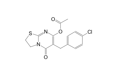 5H-thiazolo[3,2-a]pyrimidin-5-one, 7-(acetyloxy)-6-[(4-chlorophenyl)methyl]-2,3-dihydro-