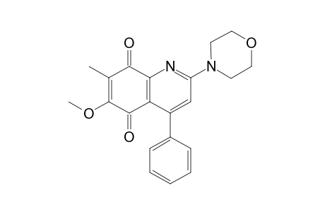 6-Methoxy-7-methyl-2-(4-morpholinyl)-4-phenylquinoline-5,8-dione