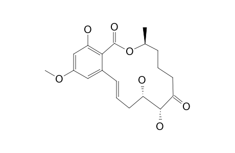 3,4,5,6,9,10-HEXAHYDRO-8,9,16-TRIHYDROXY-14-METHOXY-3-METHYL-1H-2-BENZOXACYCLOTETRADECIN-1,7(8H)-DIONE