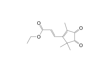 (E)-3-(2,5,5-trimethyl-3,4-dioxo-1-cyclopentenyl)-2-propenoic acid ethyl ester