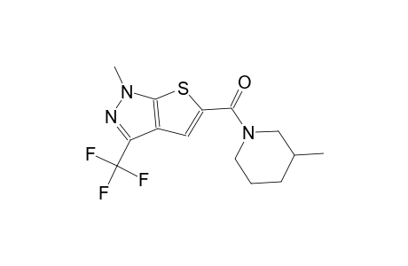 1H-thieno[2,3-c]pyrazole, 1-methyl-5-[(3-methyl-1-piperidinyl)carbonyl]-3-(trifluoromethyl)-