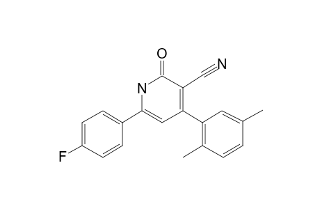 4-(2,5-Dimethylphenyl)-6-(4-fluorophenyl)-2-oxo-1H-pyridine-3-carbonitrile