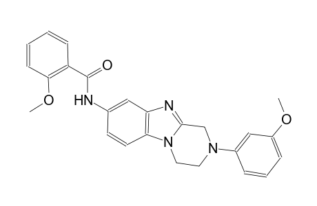 benzamide, 2-methoxy-N-[1,2,3,4-tetrahydro-2-(3-methoxyphenyl)pyrazino[1,2-a]benzimidazol-8-yl]-