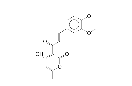 3-(3,4-Dimethoxycinnamoyl)-4-hydroxy-6-methyl-2H-pyran-2-one