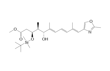Methyl (3S,4S,5R,6E,8E,10E)-3-((tert-Butyldimethylsilyl)oxy)-5-hydroxy-4,6,10-trimethyl-11-(2'-methyloxazol-4'-yl)-6,8,10-undecatrienoate