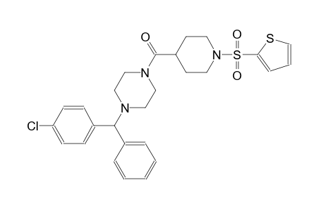 1-[(4-chlorophenyl)(phenyl)methyl]-4-{[1-(2-thienylsulfonyl)-4-piperidinyl]carbonyl}piperazine