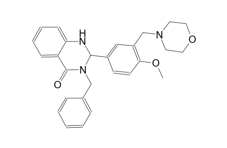 3-benzyl-2-[4-methoxy-3-(4-morpholinylmethyl)phenyl]-2,3-dihydro-4(1H)-quinazolinone