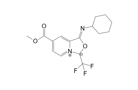 1-(Cyclohexylimino)-7-(methoxycarbonyl)-3-(trifluoromethyl)-1,3-dihydrooxazolo[3,4-a]isoquinolin-4-ium-3-ide