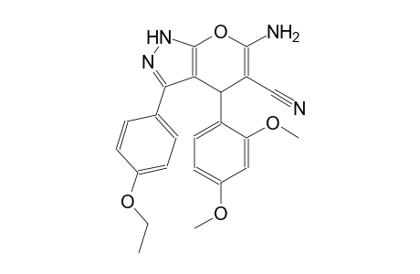 6-amino-4-(2,4-dimethoxyphenyl)-3-(4-ethoxyphenyl)-1,4-dihydropyrano[2,3-c]pyrazole-5-carbonitrile