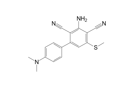3-Amino-,4',N,N-dimethylamino-5-methylsulfanylbiphenyl-2,4-dicarbonitrile
