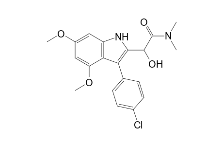 N,N-Dimethyl-2-(3'-(4"-chlorophenyl)-4',6'-dimethoxyindol-2'-yl)-2-hydroxyethanamide