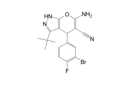 pyrano[2,3-c]pyrazole-5-carbonitrile, 6-amino-4-(3-bromo-4-fluorophenyl)-3-(1,1-dimethylethyl)-1,4-dihydro-
