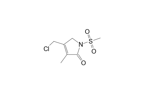 4-(chloromethyl)-3-methyl-1-(methylsulfonyl)-1H-pyrrolidin-2(5H)-one