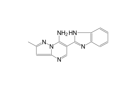 pyrazolo[1,5-a]pyrimidin-7-amine, 6-(1H-benzimidazol-2-yl)-2-methyl-