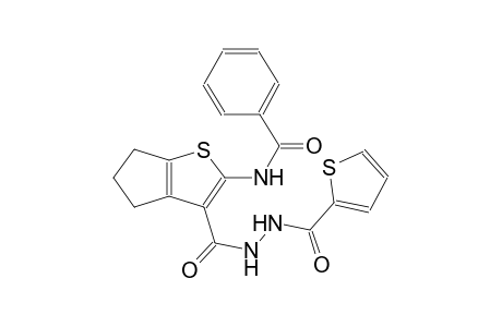 4H-cyclopenta[b]thiophene-3-carboxylic acid, 2-(benzoylamino)-5,6-dihydro-, 2-(2-thienylcarbonyl)hydrazide